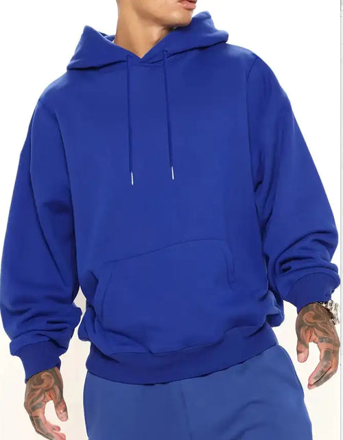Load image into Gallery viewer, Men&#39;s Solid Color Hooded Jumper
