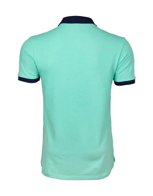 Load image into Gallery viewer, Anemoss Marine Mint Green Men&#39;s Polo Collar T-Shirt
