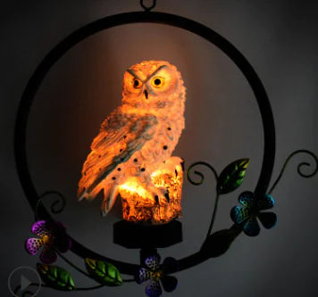 Load image into Gallery viewer, Solar Owl LED Hanging Light

