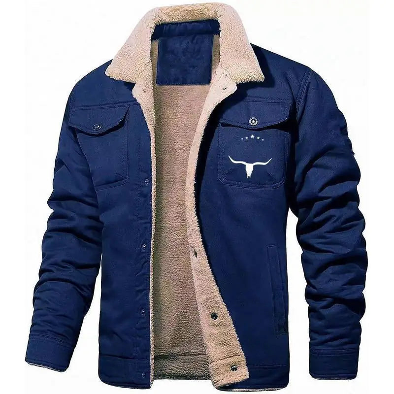 Men'S Fleece-Lined Cotton casual Jacket Work wear