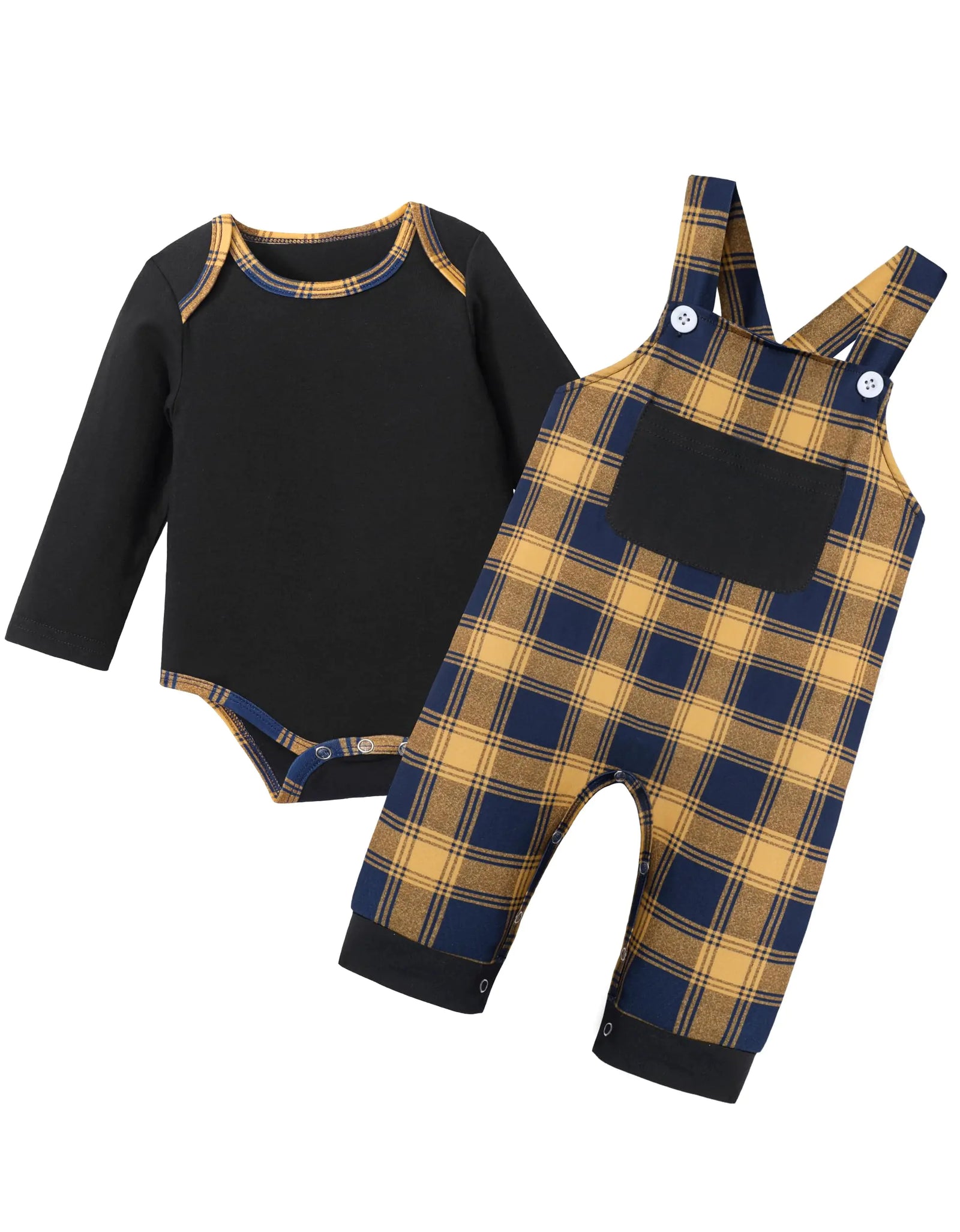 BAVADER Baby Boy Clothes 9-12 Month Boy Clothes Long Sleeve Rompers Baby Boy Outfits Plaid Baby Boy Winter Clothes Jumpsuit 9 Month Baby Boy Clothes Baby Boy Fall Outfits