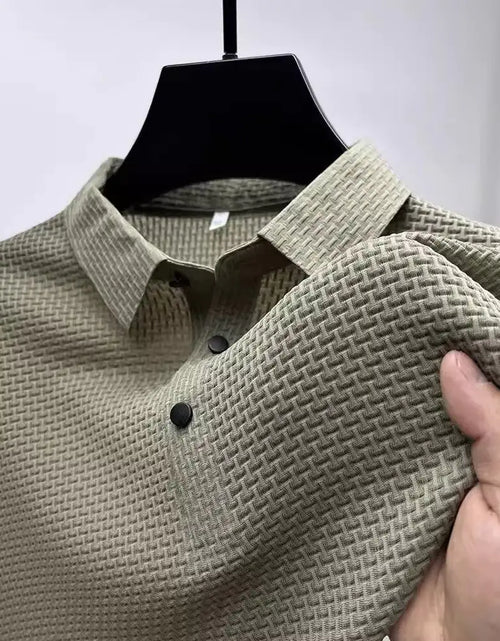 Load image into Gallery viewer, Shorts Lapel T-shirt Men&#39;s Short-sleeved Business Casual T-shirt Men&#39;s Polo Shirt
