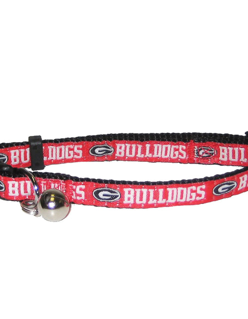 Load image into Gallery viewer, Pets First Collegiate Pet Accessories Cat Collar Georgia Bulldogs One Size
