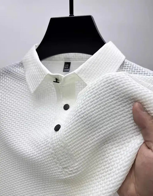 Load image into Gallery viewer, Shorts Lapel T-shirt Men&#39;s Short-sleeved Business Casual T-shirt Men&#39;s Polo Shirt
