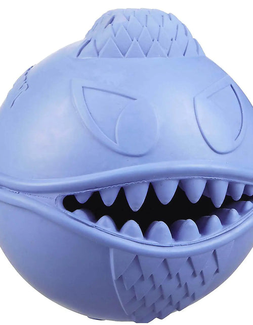Load image into Gallery viewer, Jolly Pets Monster Ball Bouncing Dog Toy/Treat Holder 2.5 Inches Blue
