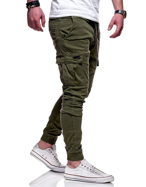 Load image into Gallery viewer, Men&#39;s Casual Joggers Pants Sweatpants Cargo Combat Loose Sport Workout Trousers
