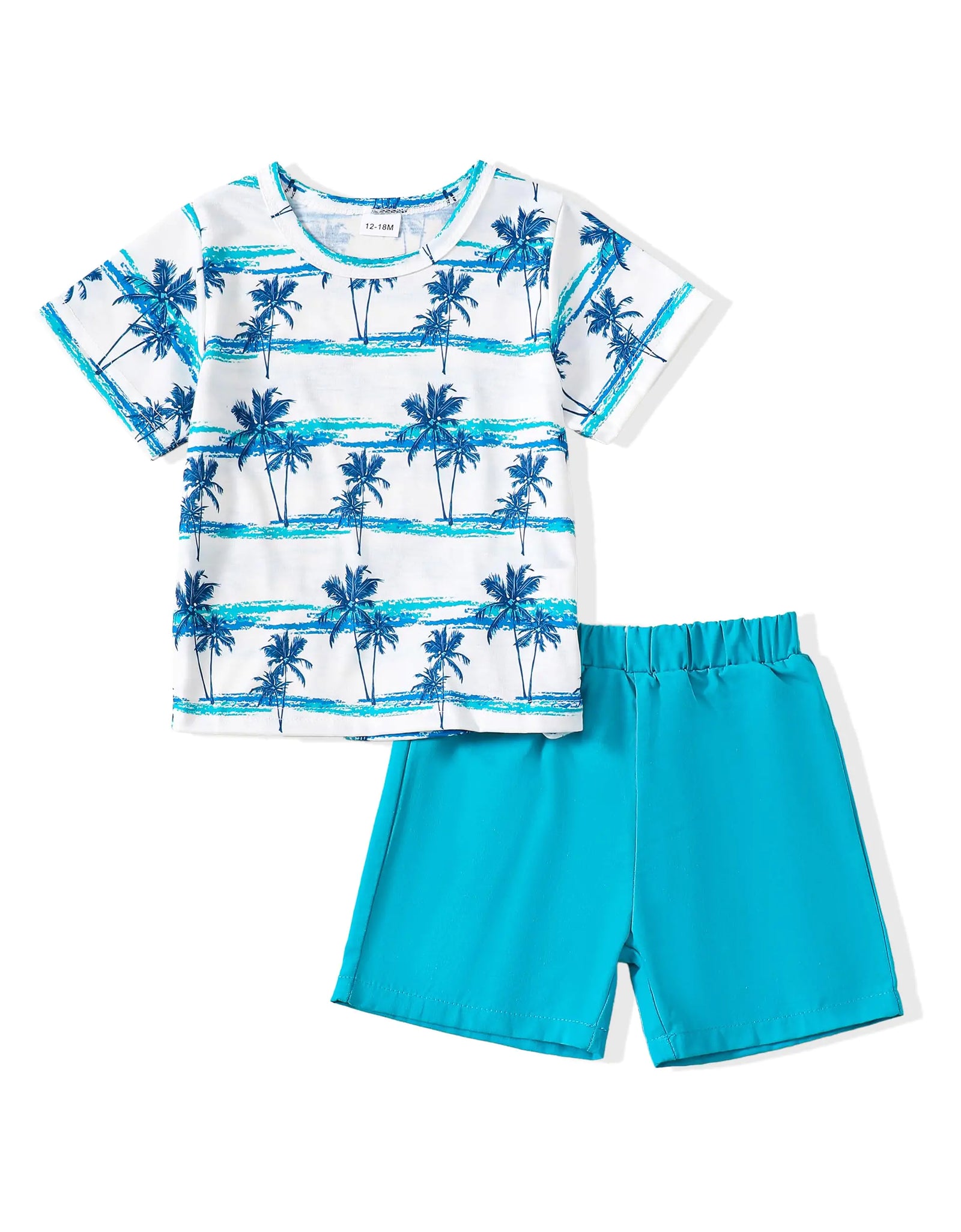 Baby Boy Clothes 12-18 Months Infant 18 Months Boy Clothes Summer Clothing 12 Month Boy Clothes Palm Tree Hawaiian T-Shirt Shorts Outfits Set