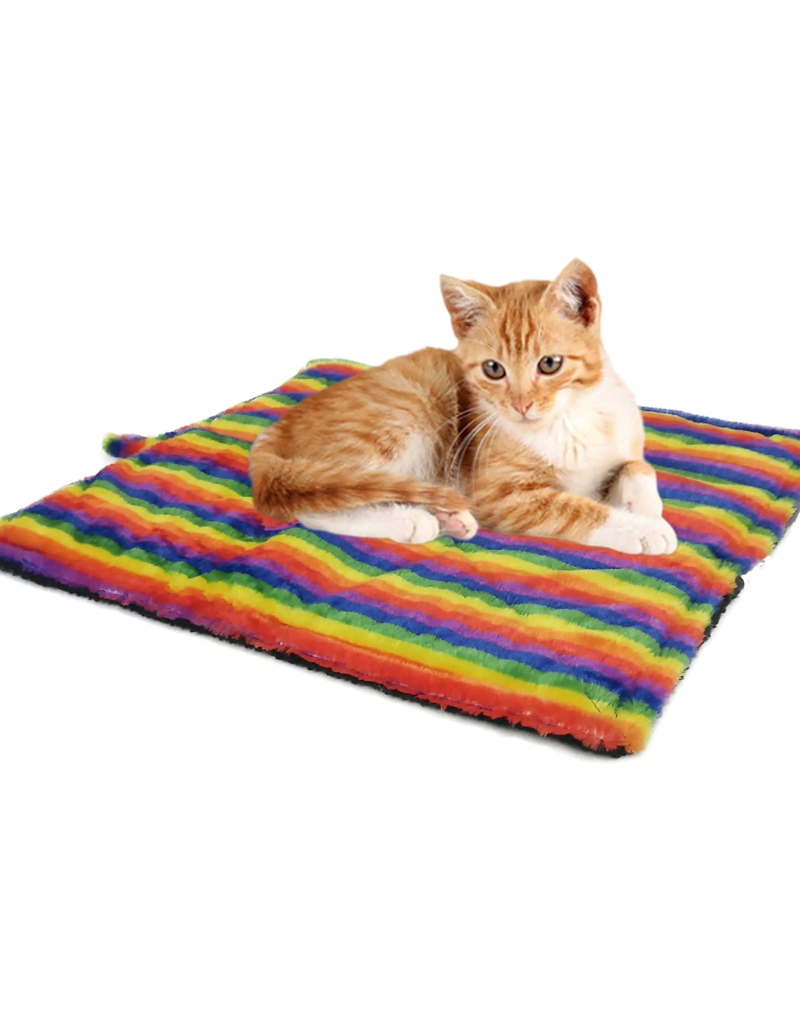 WALOO Pets Self Heating Thermal Cat Mat & Napping Pad (Rainbow)