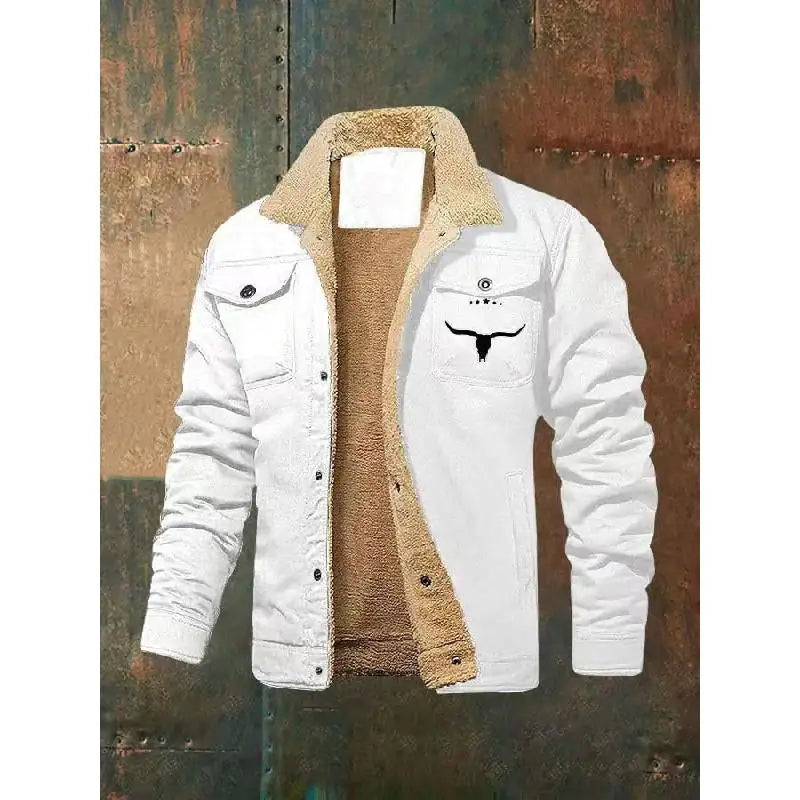 Men'S Fleece-Lined Cotton casual Jacket Work wear
