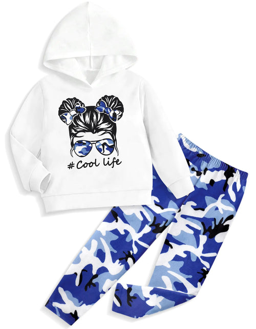 Load image into Gallery viewer, BAVADER Little Girls Clothes Size 5 Size 6 Girls Clothes Printed Hoodie Sweatshirt Toddler Girl Clothes Camo Leggings Sweatpants Girls Size 6 Clothes Girls 5t Clothes 6t Girls Clothes Girls 5t Outfits

