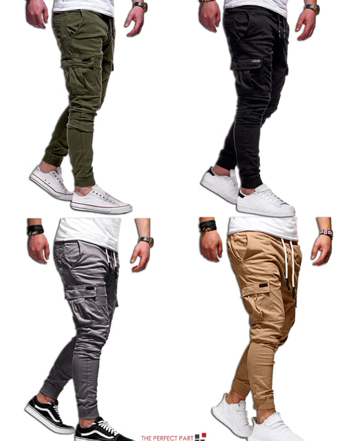 Load image into Gallery viewer, Men&#39;s Casual Joggers Pants Sweatpants Cargo Combat Loose Sport Workout Trousers
