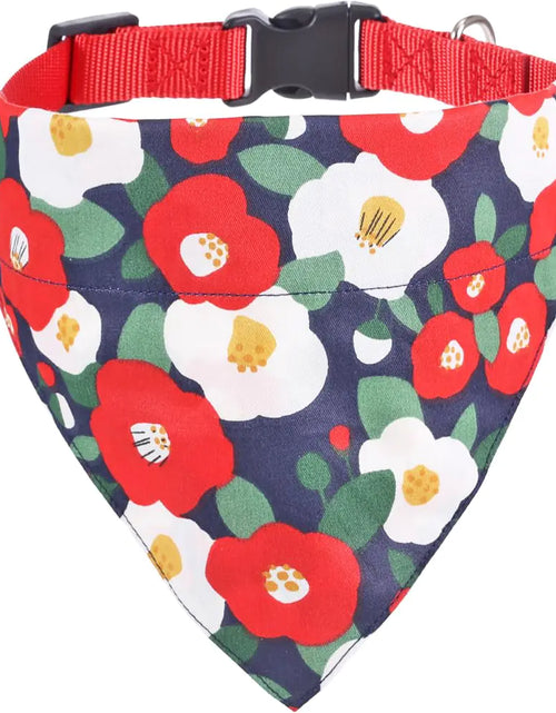 Load image into Gallery viewer, Dog Collar with Bandana Japanese Adjustable Triangle Bibs Scarf Accessories for Dogs Cats Pets
